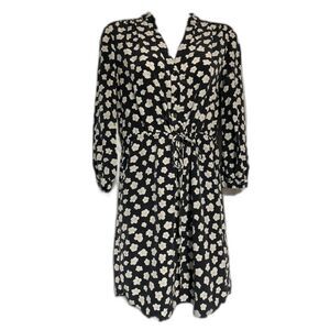 Kate Spade  size XS SILK fab shirt dress with adorable pattern!